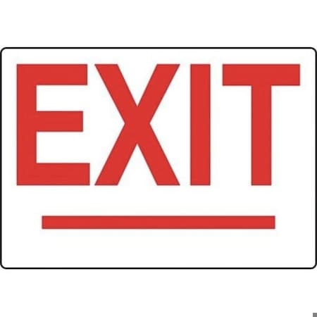 Accuform Exit Sign, Plastic, 14 in W, 10 in H MEXT420VP